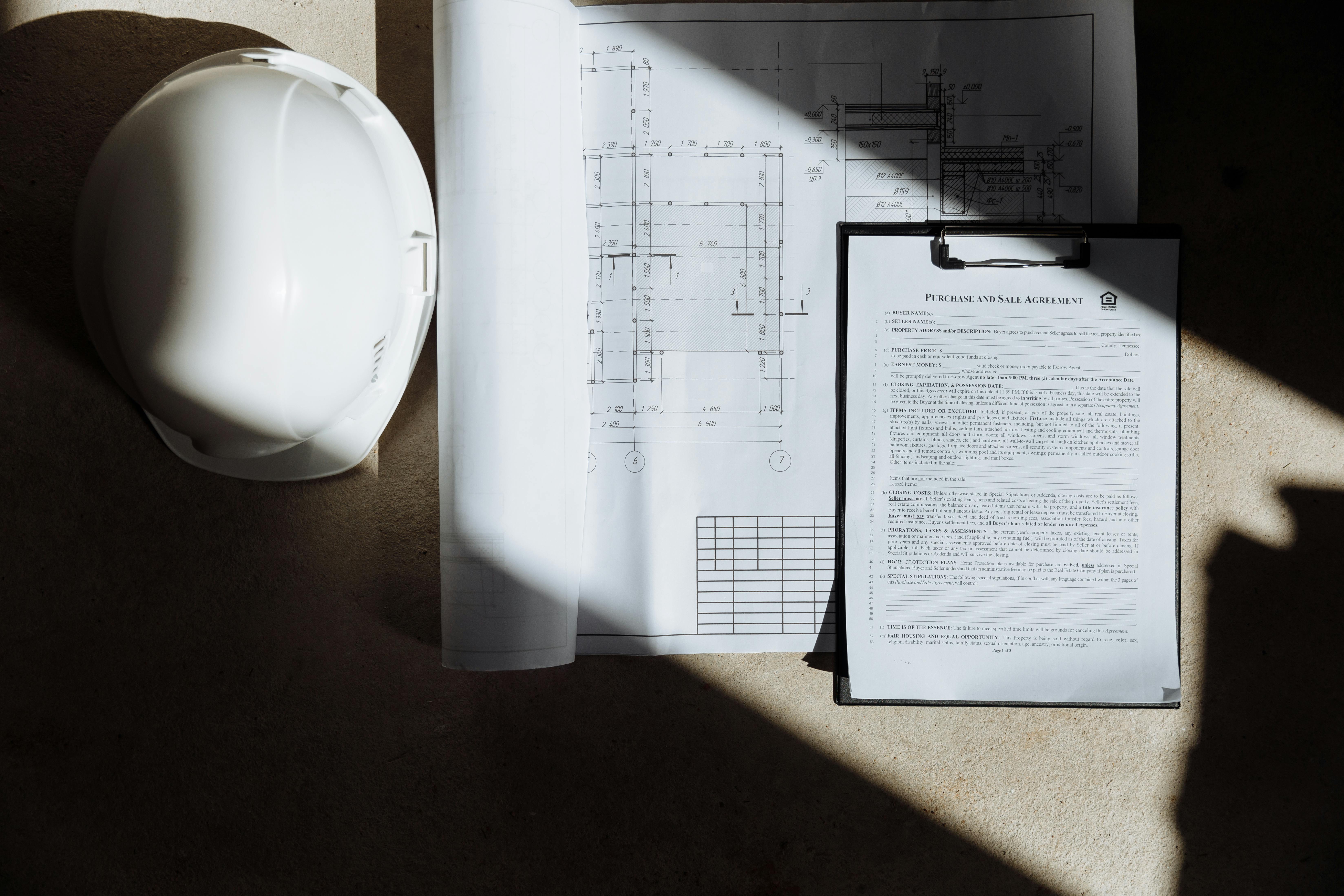 Pre-construction planning and site analysis for a commercial build